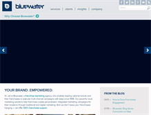 Tablet Screenshot of bluewaterbrand.com